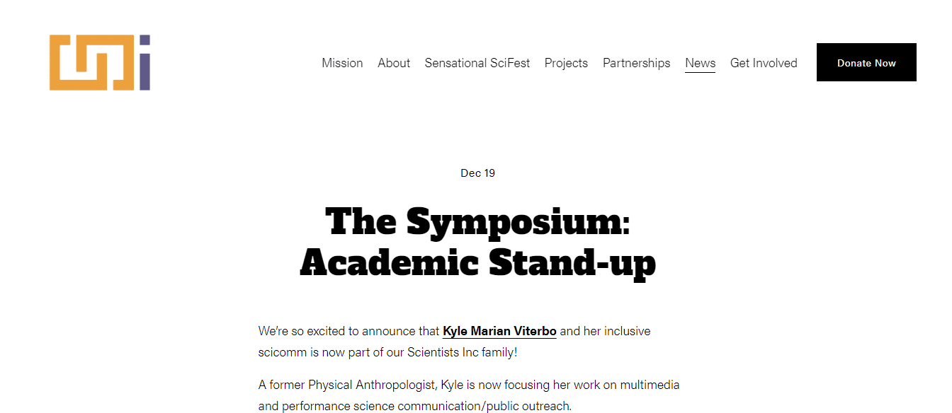 The Symposium: Academic StandUp
