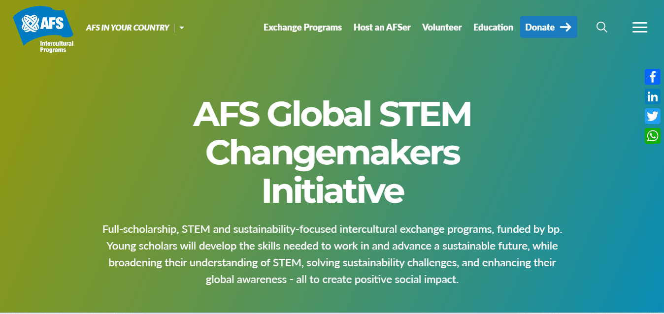 AFS Global STEM Changemakers Initiative